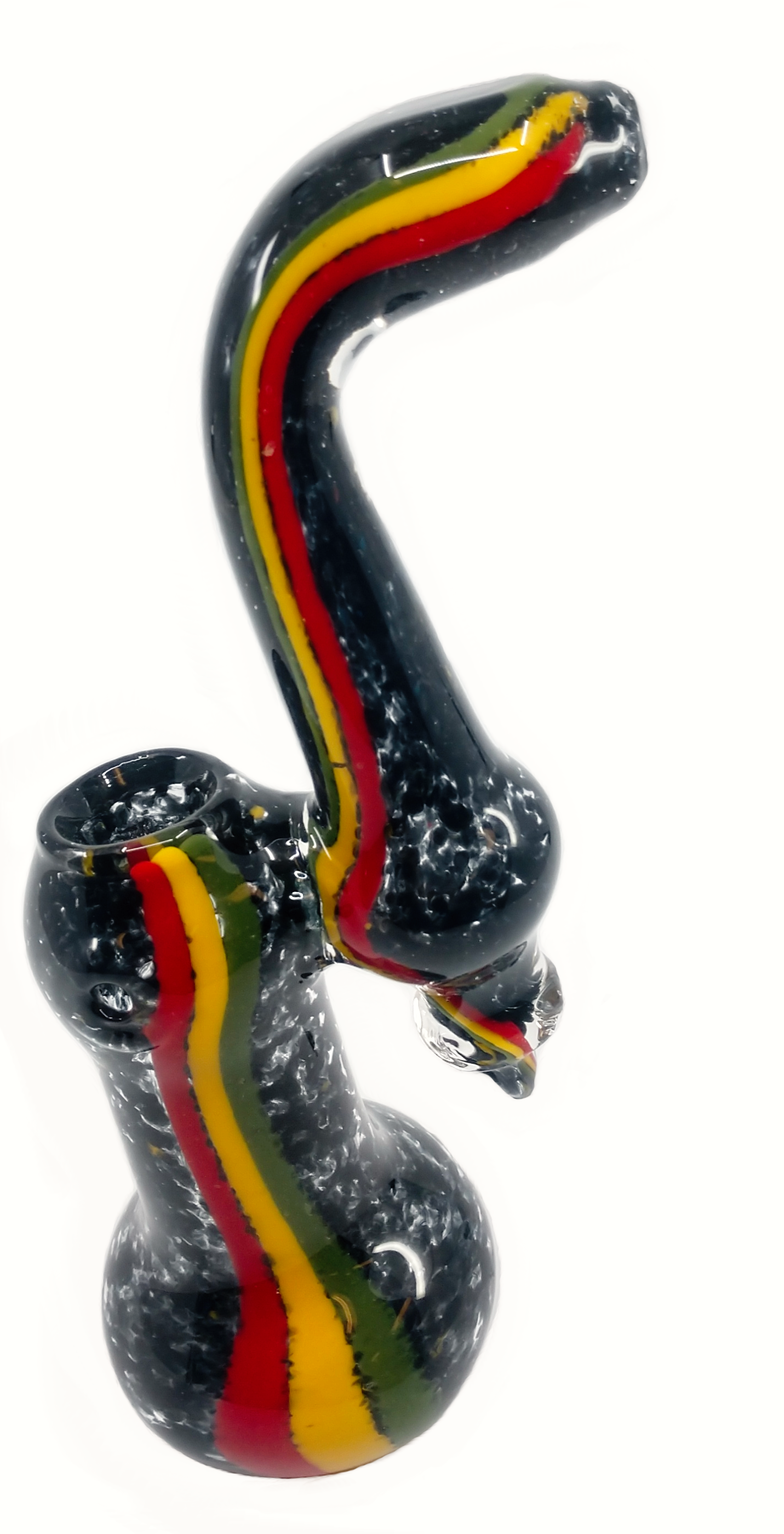 Charcoal Rasta Frit Bubbler