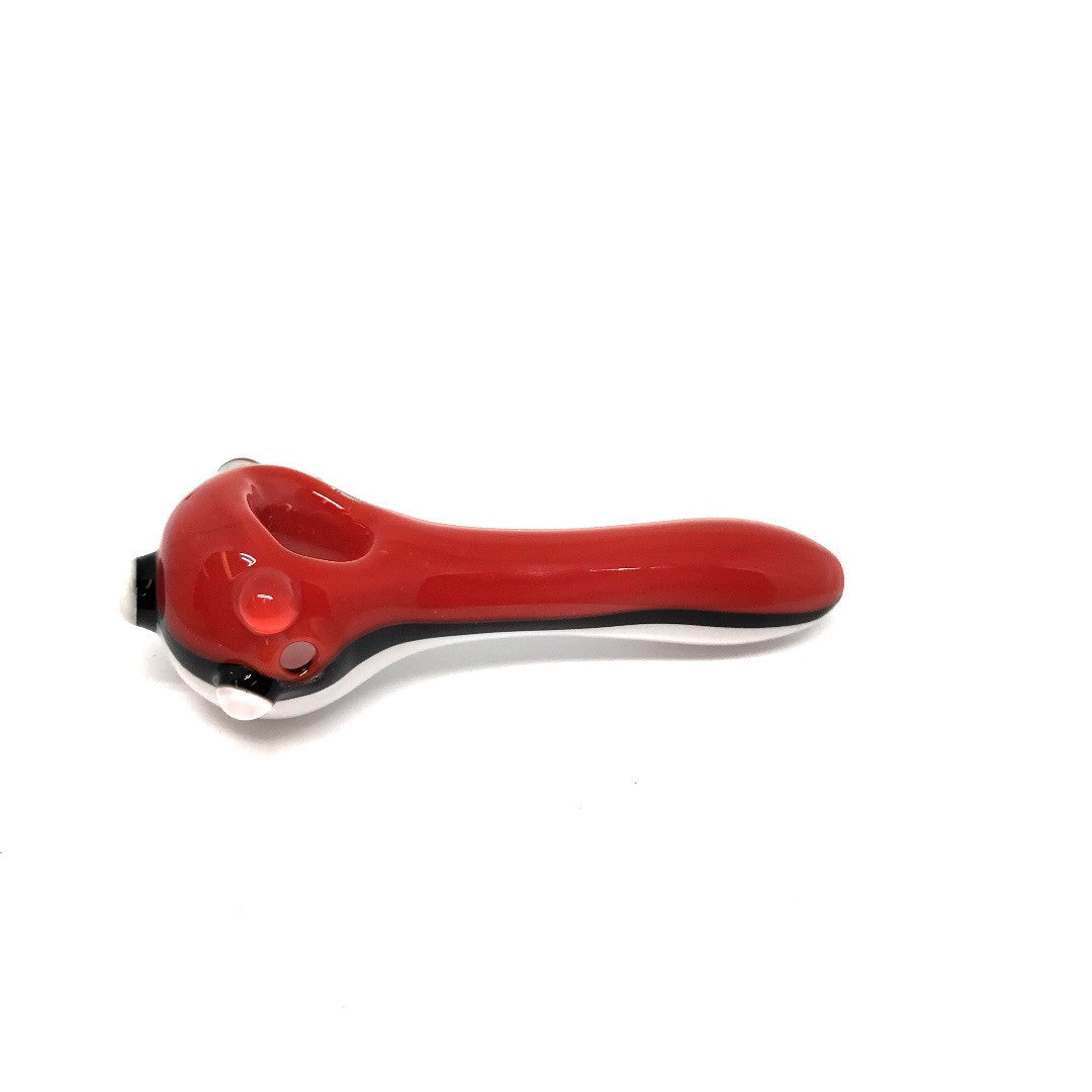 Red/White Glass Pipe