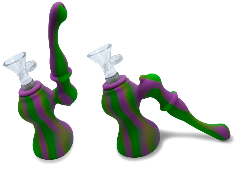 2 Part Silicone Sherlock Bubbler **Turns into Ash Catcher!!**