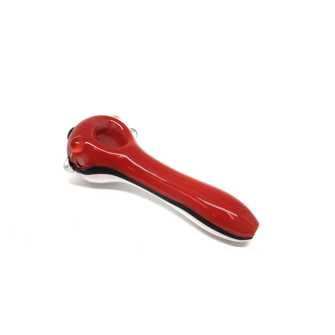 Red/White Glass Pipe