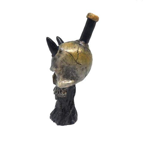 Resin Pipe Devil Skull