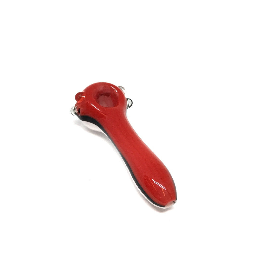 Red/White Glass Pipe