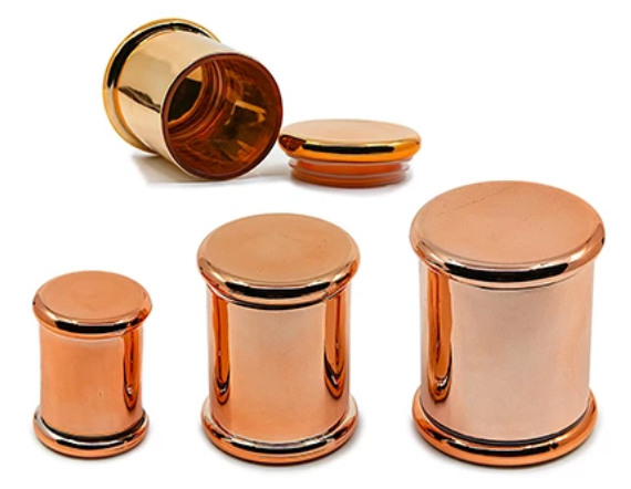 Airtight Glass Jar Rose Gold