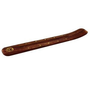 Wooden Incense Stick Burner Holder Ash Catcher Astrology