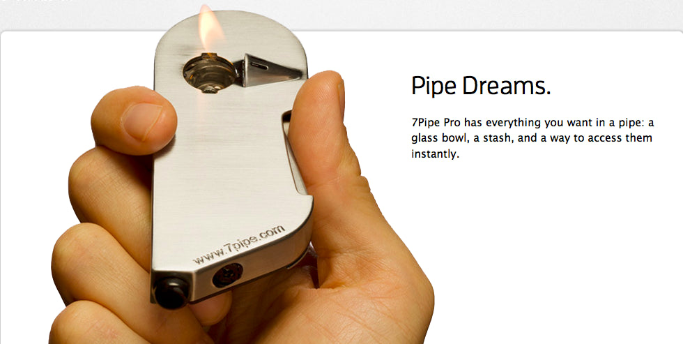 7Pipe Pro Self-Lighting (Built-In Lighter) Metal Pipe