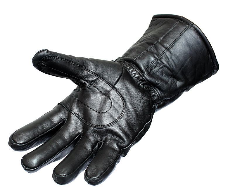 Perrini Motorcycle Leather Winter Gloves Close Out Cow Hide Heavy Duty Lined w/ Pockets