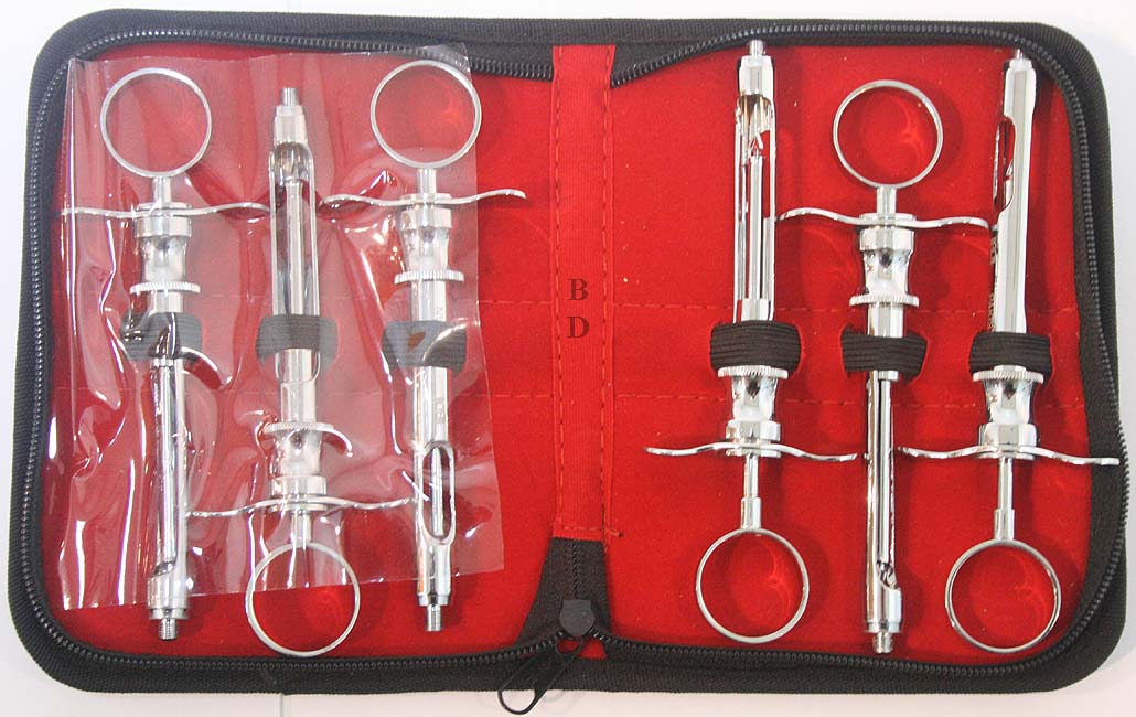 Bdeal High Quality Dental Aspirating Folding Syringe Stainless Steel 6PC Set New