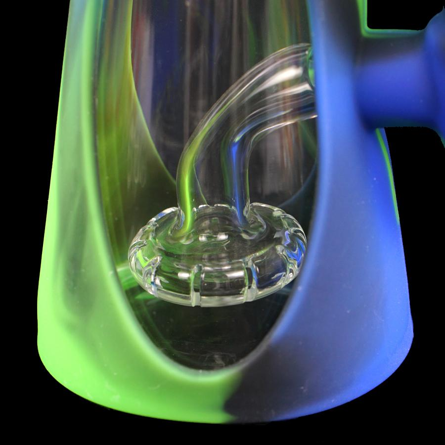 Silicone Glass Hybrid Cone Waterpipe