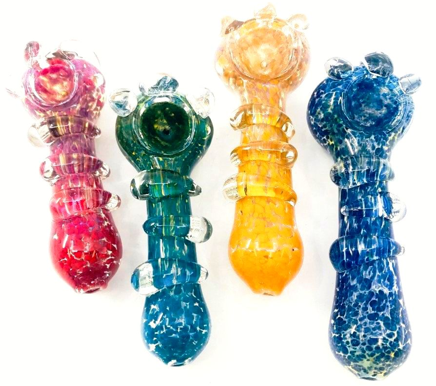 Claw Frit Glass Hand Pipe