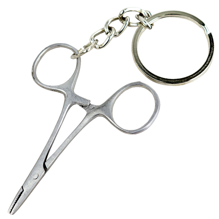 BDeals 2.5" Hemostat Forceps Miniature Keyring Stainless Steel