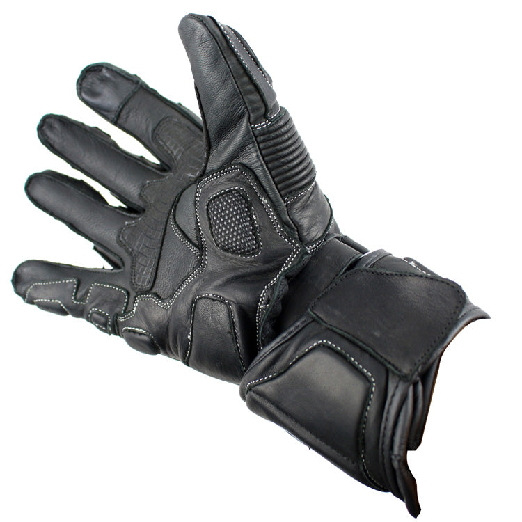 Perrini Racing Pro Biker Bike Motorcycle Racing Motorbike Riding Genuine Leather Gloves