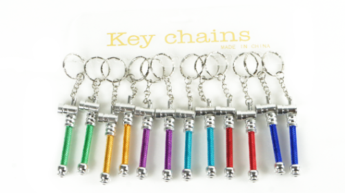 Keychain Metal Pipes (Dozen)