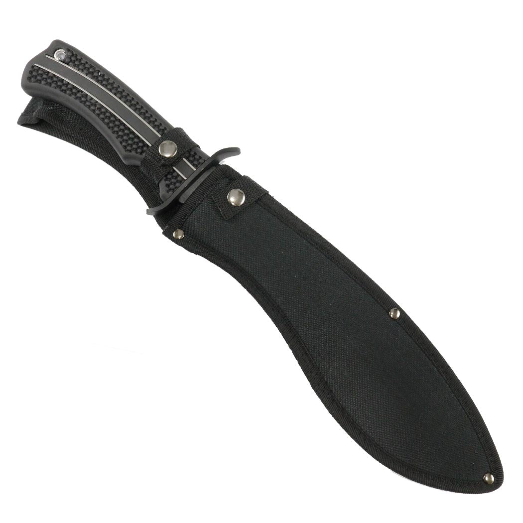 Defender-Xtreme Black  Stainless 3CR13 Steel  16.5" Hunting Knife Machete  with Sheath