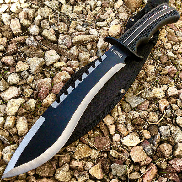 Defender-Xtreme Black  Stainless 3CR13 Steel  16.5