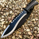 Defender-Xtreme Black  Stainless 3CR13 Steel  16.5" Hunting Knife Machete  with Sheath