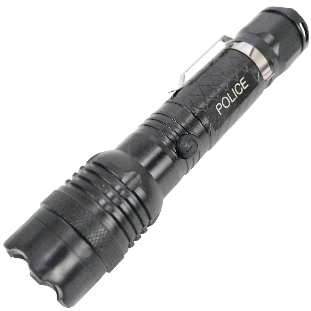 Defender Black Tactical 10 Million Flashlight Style LED Stun Gun