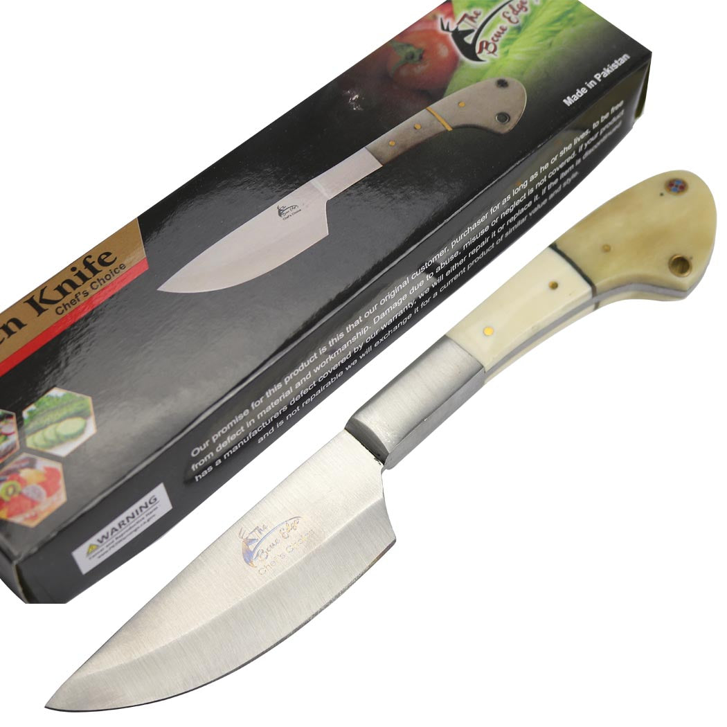 TheBoneEdge 9" Chef's Choice Kitchen Knife Bone Handle Stainless Steel Full Tang