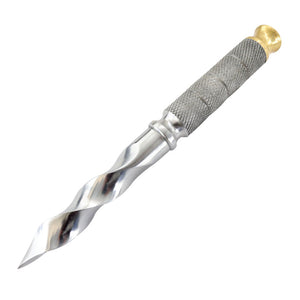 TheBoneEdge 10" Silver Color Tri Edge Kris Blade Twister Dagger Hunting Knife