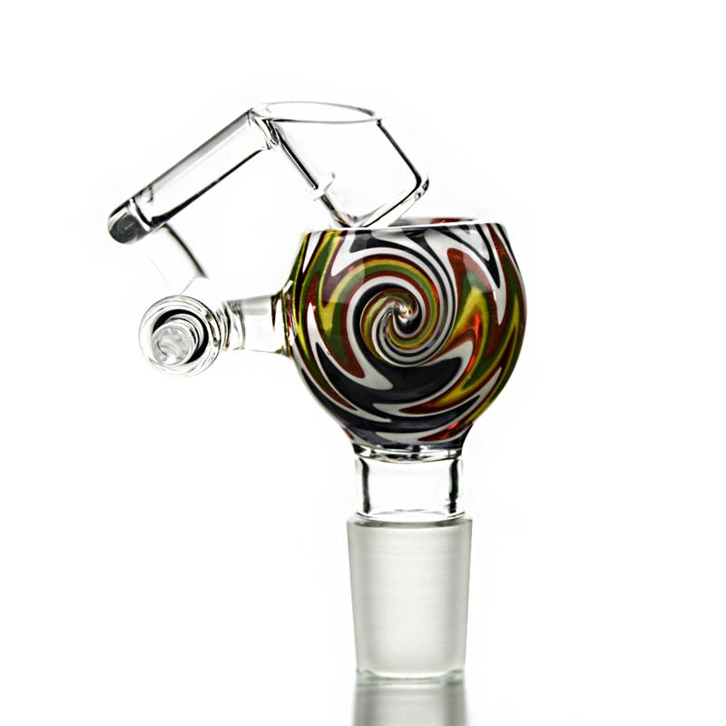 Painted Bucket Glass Bowl