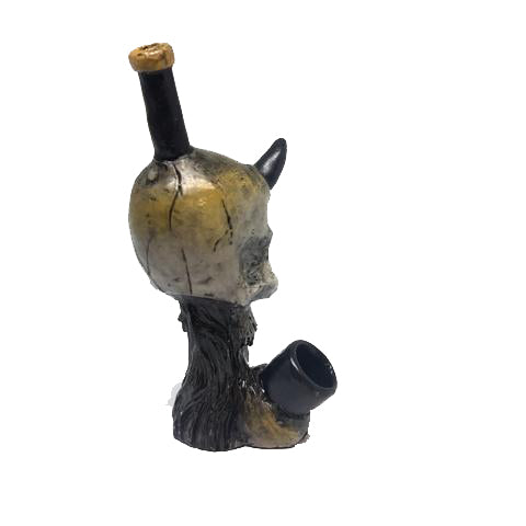 Resin Pipe Devil Skull