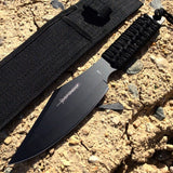 11" Black Chopp Blade Knife with Sheath