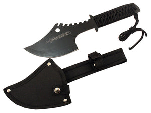 11.5" Defender Tactical Throwing Axe Black with Sheath Ninja Hatchet Knife