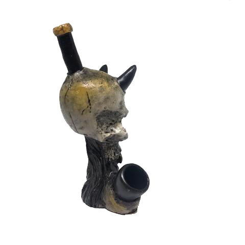 Resin Pipe Devil Skull