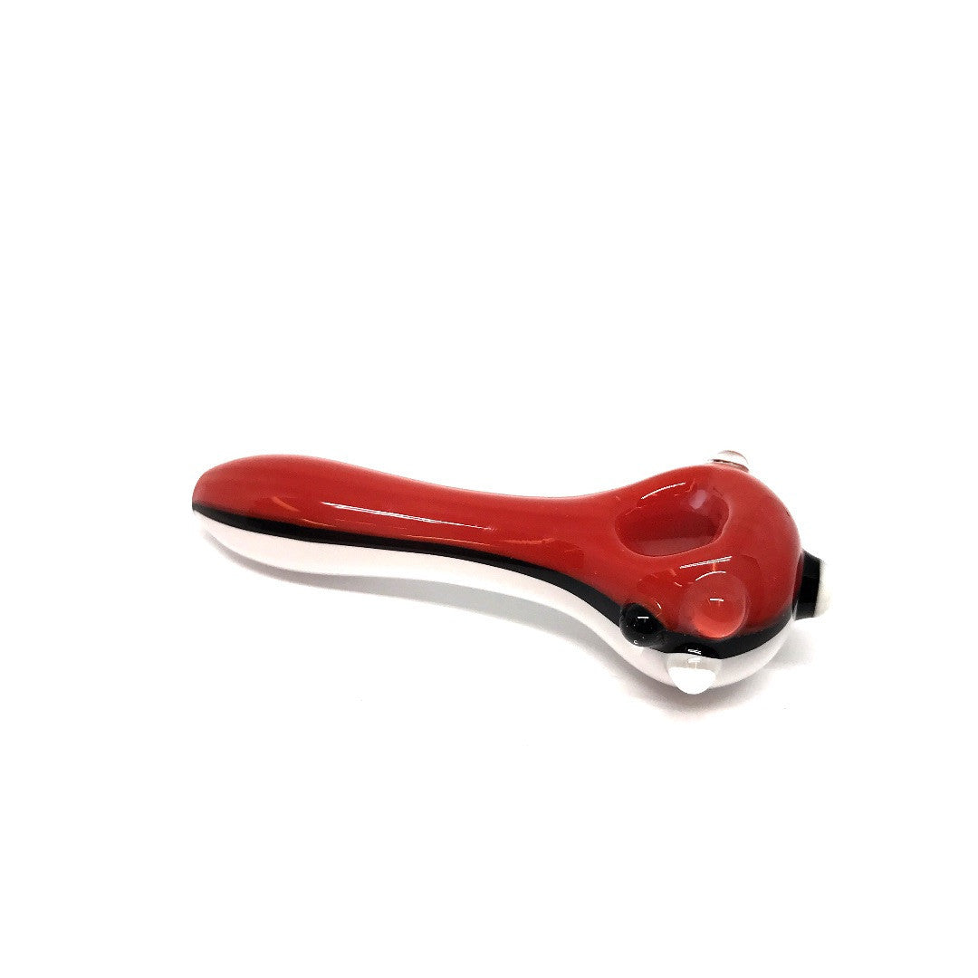 Red/White Glass Pipe