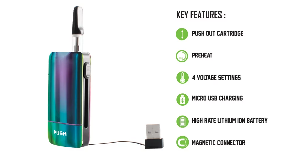 Exxus Push Cartridge Vaporizer by Exxus Vape