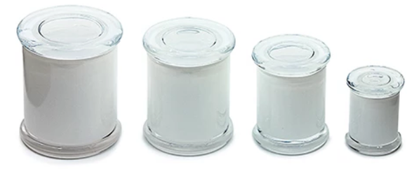 Airtight Glass Jar White Out