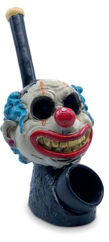 Resin Pipe Decapitated Clown