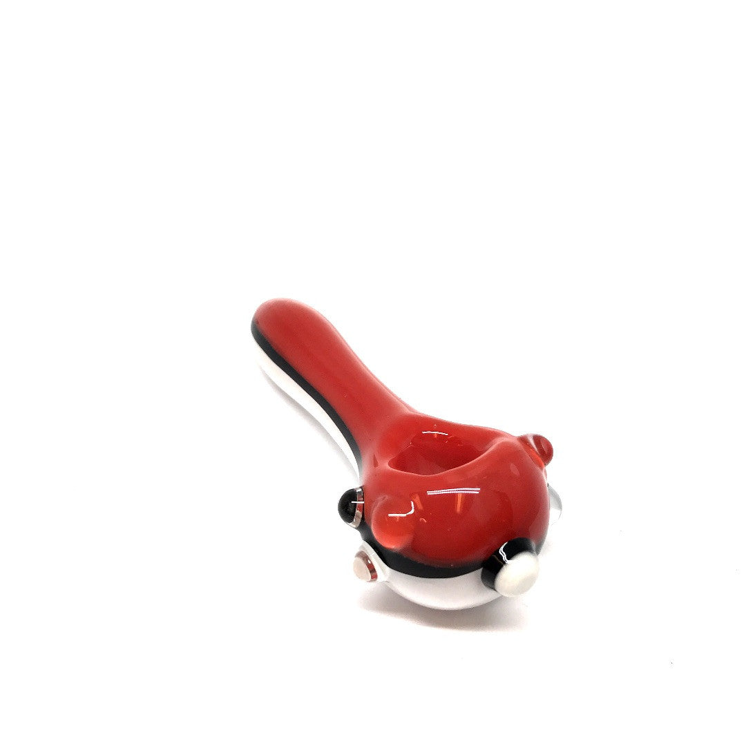 Red/White Glass Pipe