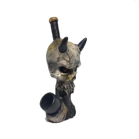 Resin Pipe Devil Skull
