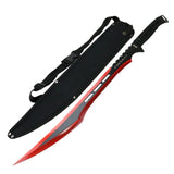 Defender-Xtreme 27" Stainless Steel Red Blade Sword with Nylon Sheath