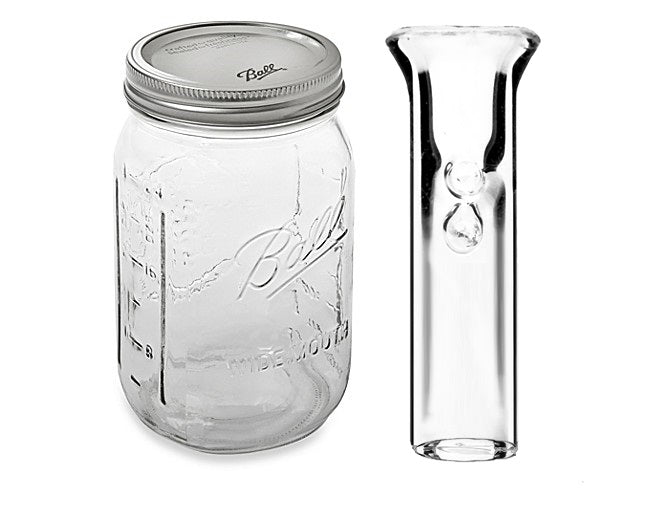 Mason Jar Full of Glass Tips (100ct)
