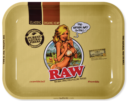 Raw Rolling Tray Girl (Large)