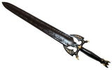 38" Black Medieval Sword Sharp with Sheath