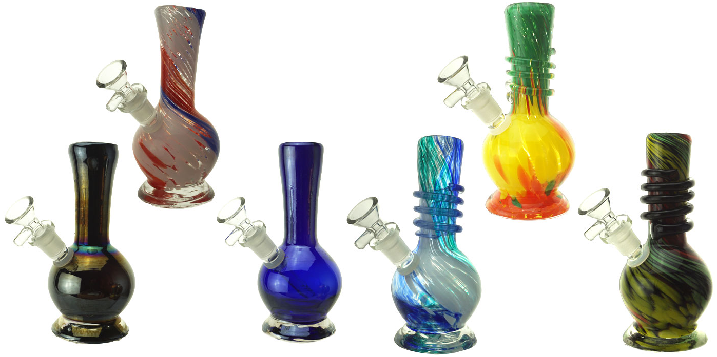 15" Glass-On-Glass Soft-Glass Water Pipe