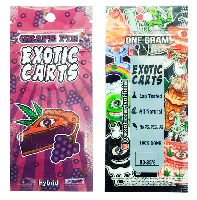 Exotic Carts - Empty Packaging For Vape Cartridges