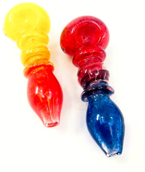 3 Ring Circus Glass Hand Pipe