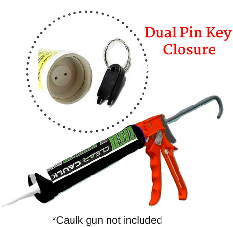 Caulk Sealant Stash w/ Keychain Opener