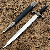13" Stainless Steel Dagger German Style Dagger with Sheath