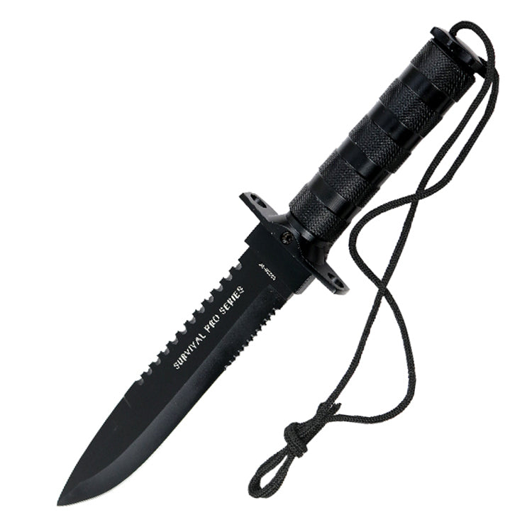 14" Carbon Steel Survival Knife with Sheath Heavy Duty