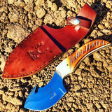 7.5" Skinner Knife Bone Handle Series Sharp Hunting Knife