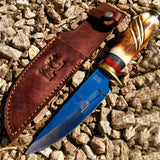 10" Hunting Knife Bone Handle Series Skinner Knife Sharp
