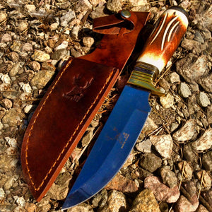 9.5" Wholesale Hunting Knife Bone Handle Skinner Knife