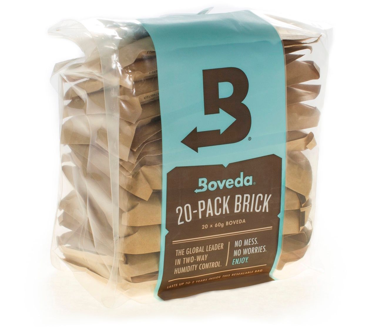 Boveda 20 Pack Brick - Bulk 20 Unwrapped Large (60 gram) Boveda