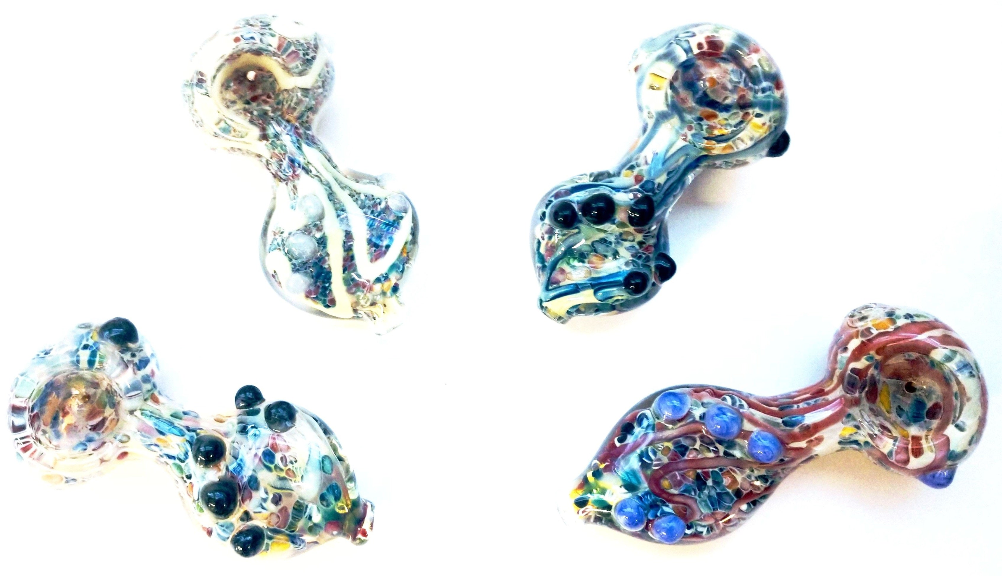 Twisted Confetti Glass Hand Pipe