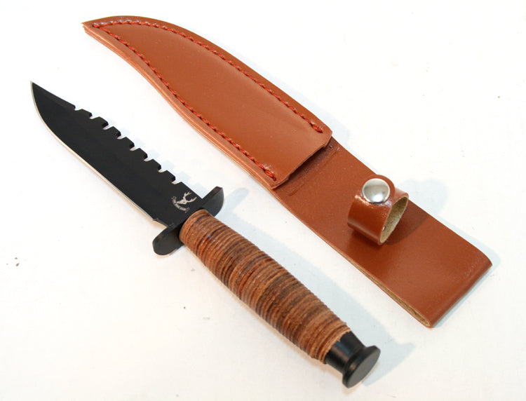 9" Hunting Knife Heavy Duty With Sheath