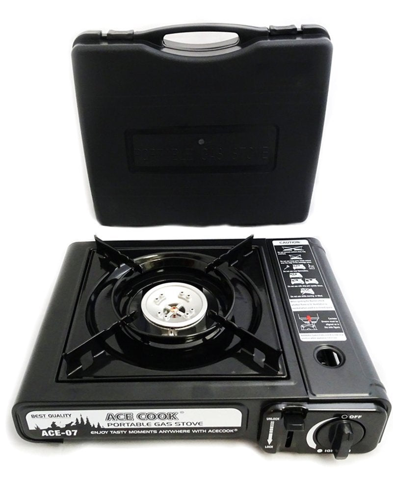 Portable Butane Gas Stove with Carrying Case